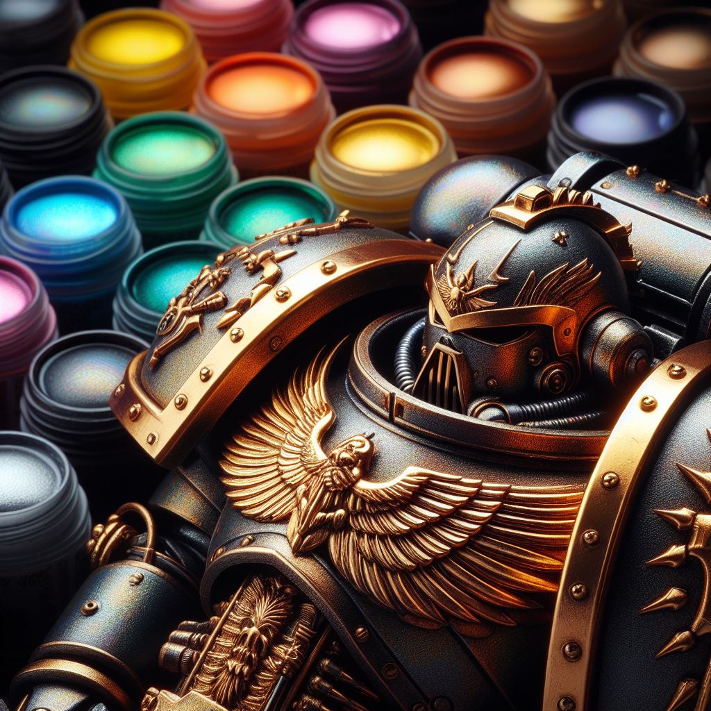 Warhammer 40k Space Marine paints